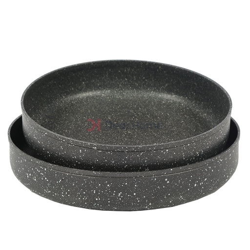 German Granite Round Tray Set 32+36Cm Kitchenware