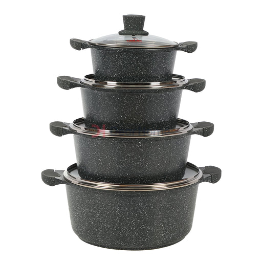 German Greblon Granite 4Pcs Casserol Set Kitchenware