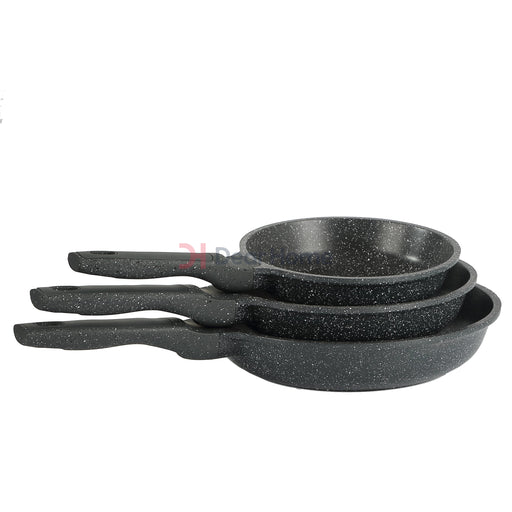 German Greblon Granite 3Pcs Fry Pan Set Kitchenware