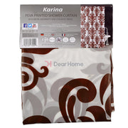 Karina Peva Shower Curtain Brown / Semi Clear Bathware