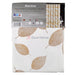 Karina Peva Shower Curtain Beige Leaf / White Bathware