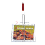 Large Bbq Grill Plate With Wood Handle Dark Cherry Kitchenware