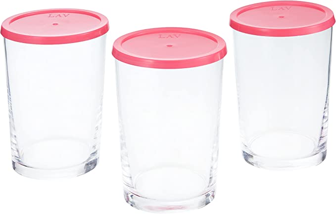 LAV BODEGA 3 PCS GLASS JAR 520CC