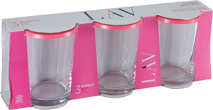 LAV BODEGA 3 PCS GLASS JAR 520CC