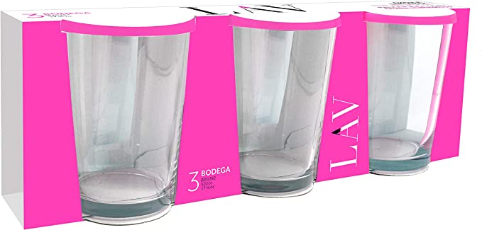 LAV BODEGA 3 PCS GLASS JAR 520CC