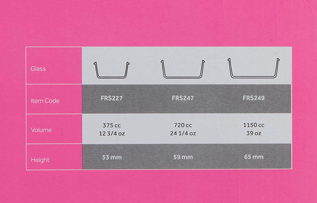 Lav Fresco 3Pcs Square Glass Vacuum Box Set