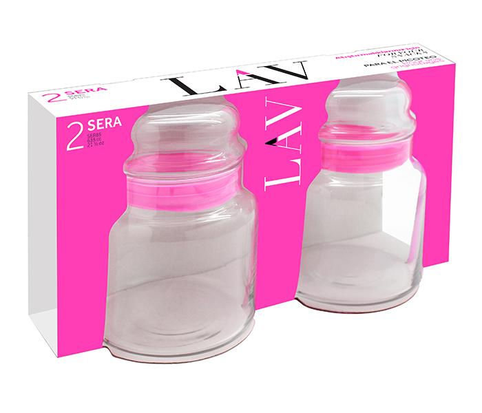 LAV SERA 2PCS GLASS JAR 635CC