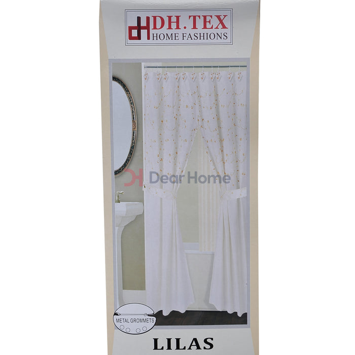 Lilas Double Fabric Shower Curtain Bathware