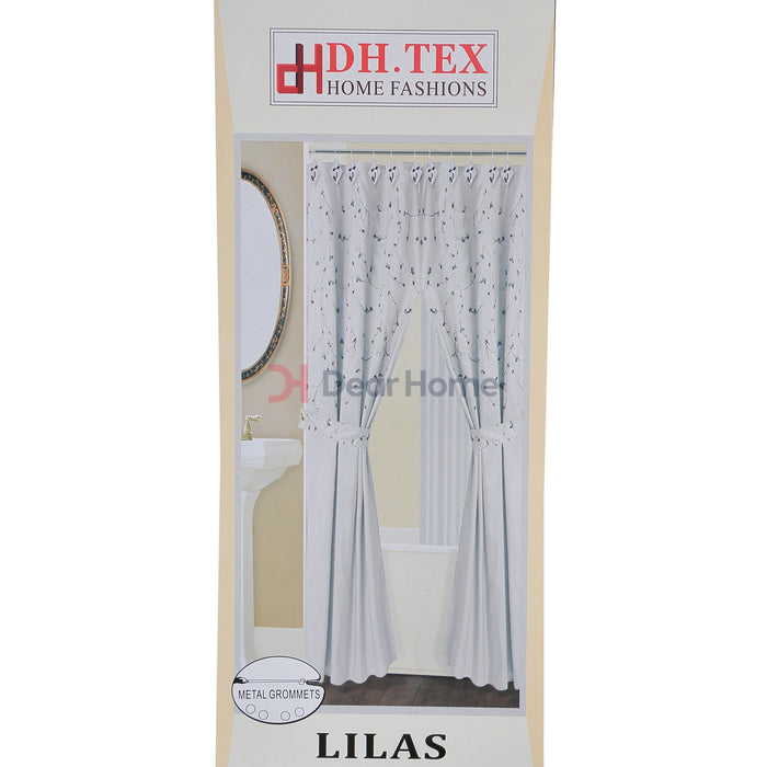 Lilas Double Fabric Shower Curtain Bathware