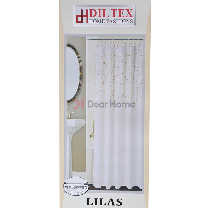 Lilas Single Fabric Shower Curtain Bathware