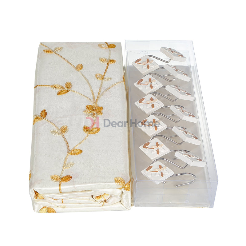 Lilas Single Fabric Shower Curtain Bathware