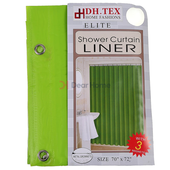 Pvc Liner Shower Curtain Green Bathware