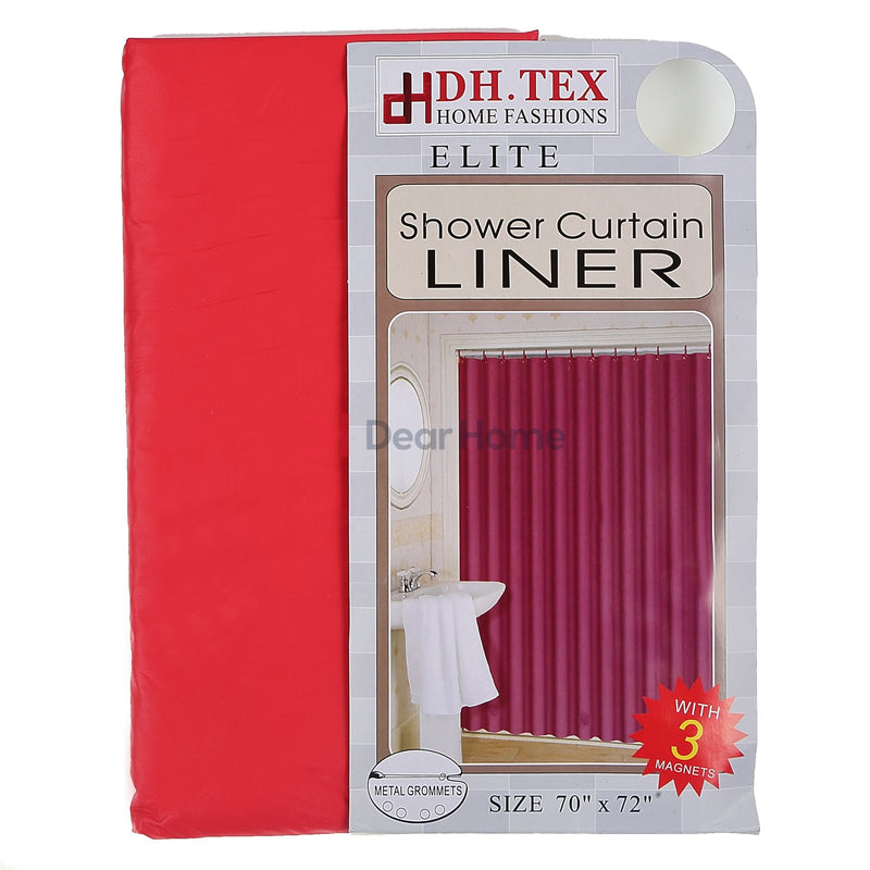 Pvc Liner Shower Curtain Burgundy Bathware
