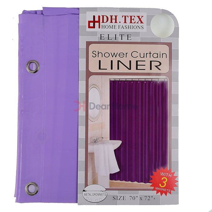 Pvc Liner Shower Curtain Purple Bathware