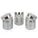 Stainless Flower Small 3 Pcs Jars Set Kitchenware