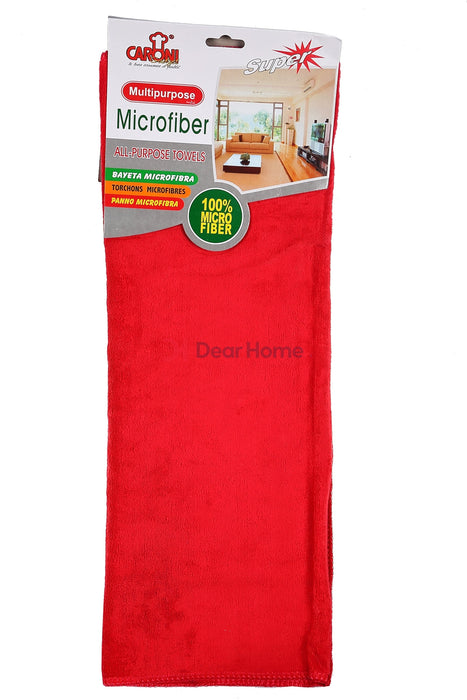 Velour Microfibre Floor Towel 50*80Cm Red Houseware