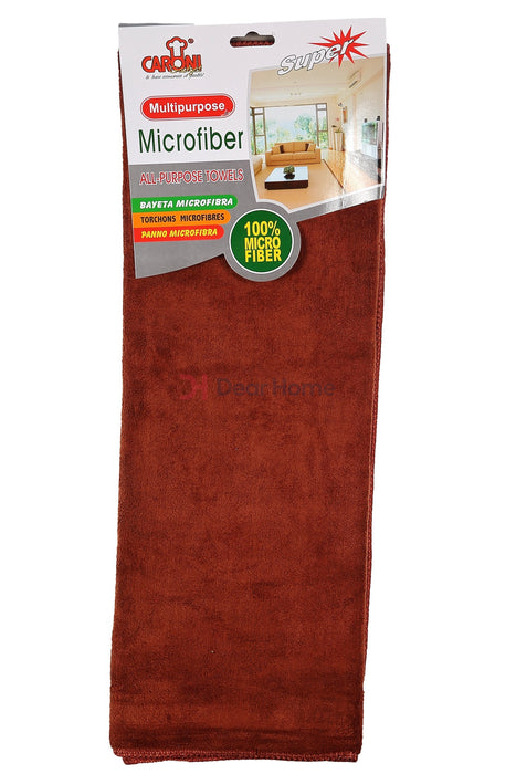 Velour Microfibre Floor Towel 50*80Cm Brown Houseware