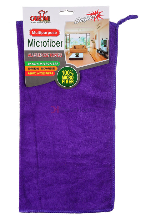 Velour Microfibre Towel 40*40Cm 1Pc Purple Houseware