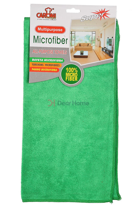 Velour Microfibre Towel 40*40Cm 1Pc Green Houseware