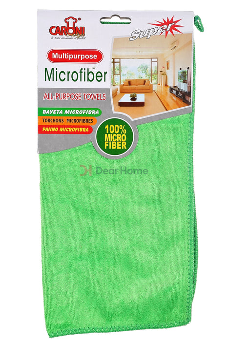 Velour Microfibre Towel 30*30Cm 1Pc Green Houseware