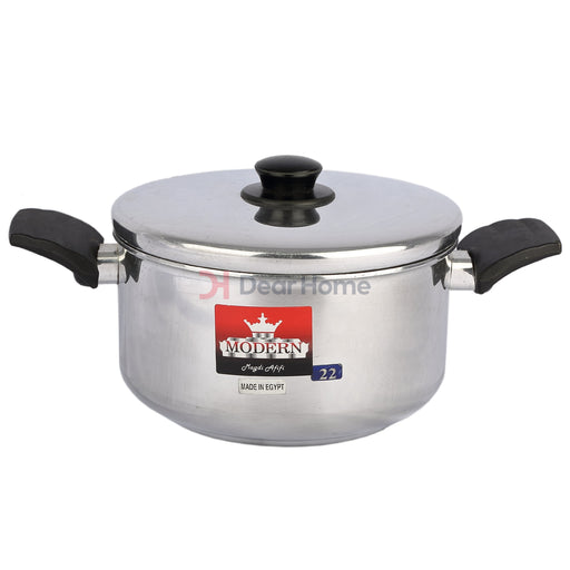 Modern Aluminium 22Cm Pot With Lid Kitchenware