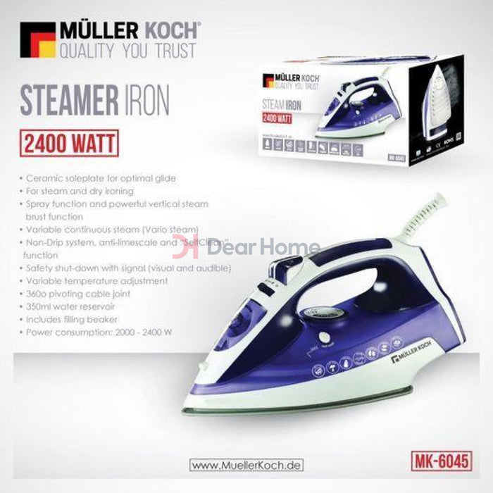 Muller Koch Steam Iron 2400W Electric