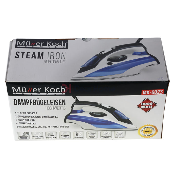 Muller Koch Steam Iron 3000W Electric