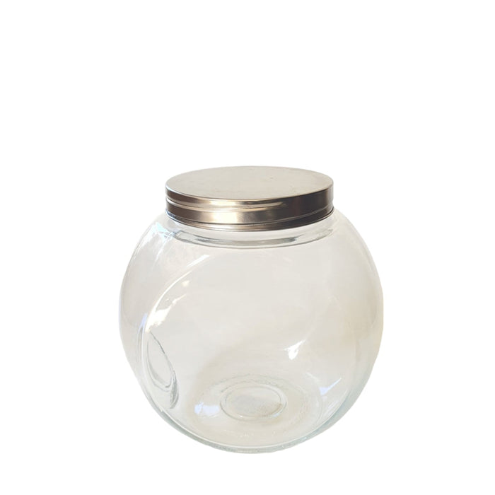 OD202- GLASS JAR WITH STAINLESS COVER