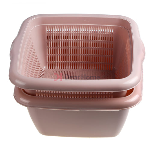Plastic Bowl With Strainer Kitchenware