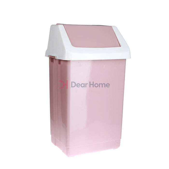 Plastic 10L Toilet Dustbin Pink Bathware