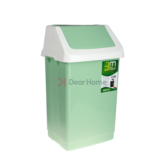 Plastic 10L Toilet Dustbin Aqua Bathware