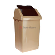Plastic 10L Toilet Dustbin Beige Bathware