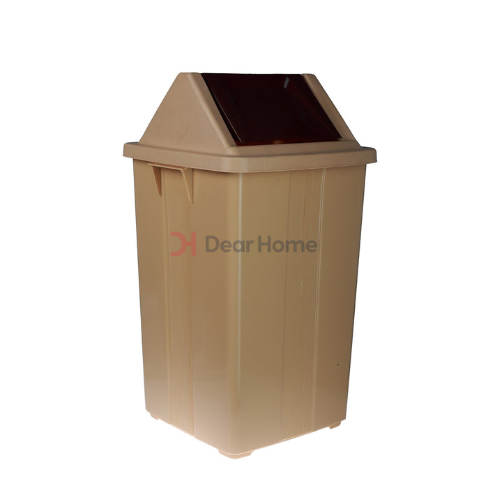 Plastic 20L Kitchen Dustbin Beige Bathware