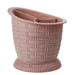 Plastic Rattan Cutlery Holder Pink Kitchenware