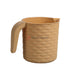 Plastic Rattan Small Bucket Beige Houseware