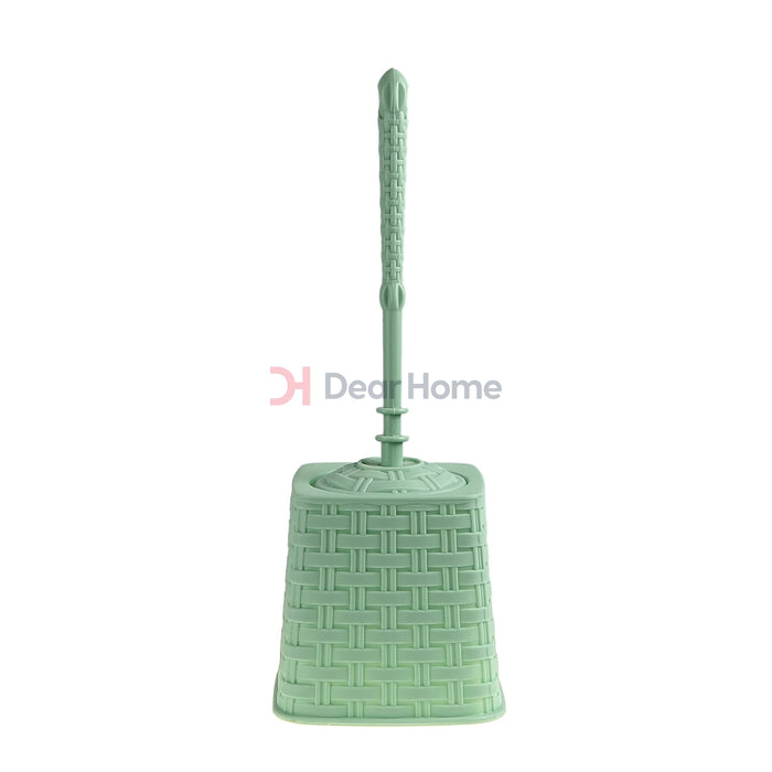 Plastic Rattan Toilet Brush Aqua Bathware