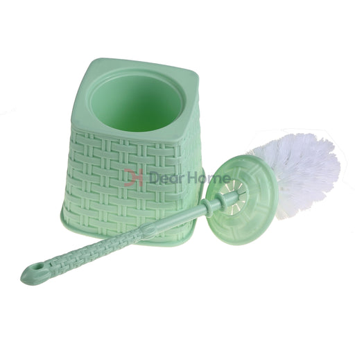 Plastic Rattan Toilet Brush Bathware