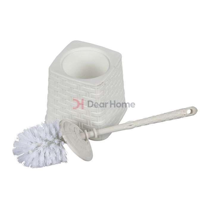 Plastic Rattan Toilet Brush Bathware