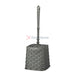 Plastic Rattan Toilet Brush Gray Bathware