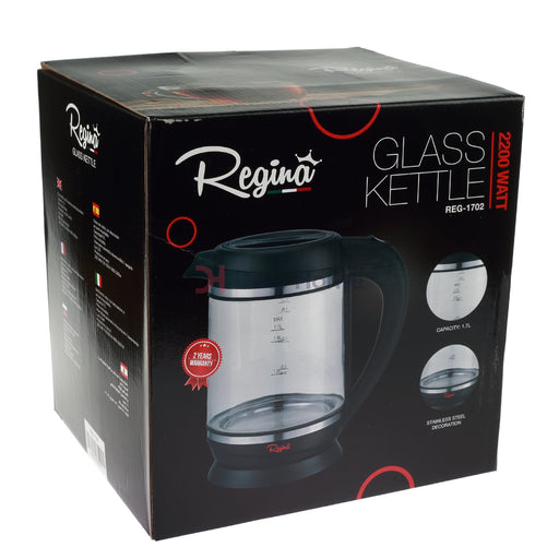 Regina Electric Glass Kettle 1.7L 2200W