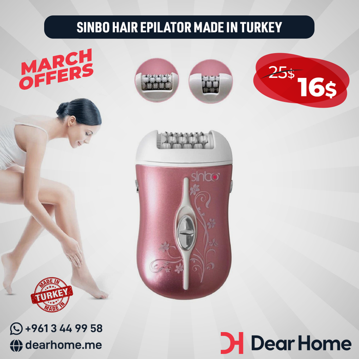 SINBO HAIR EPILATOR MADE IN TURKEY