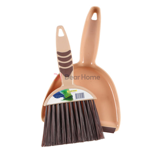 Turkish Small Dust Pan And Broom Beige Houseware