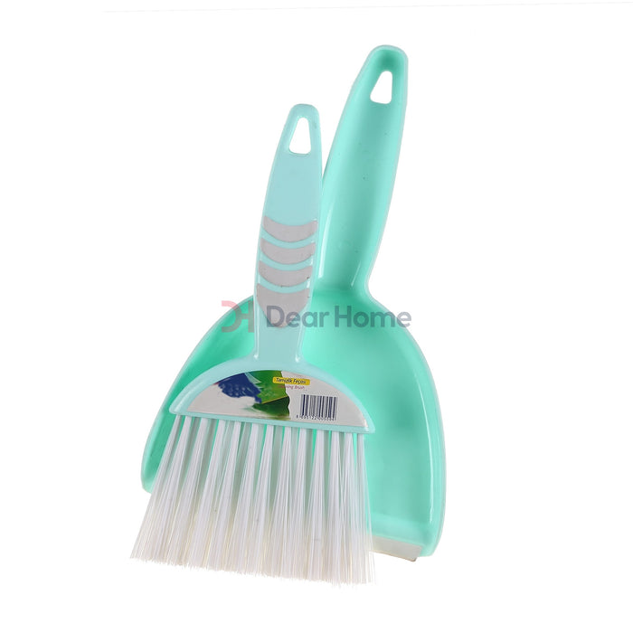 Turkish Small Dust Pan And Broom Turquoise Houseware