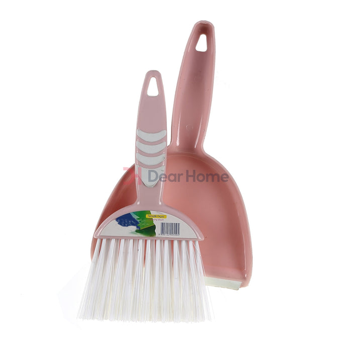 Turkish Small Dust Pan And Broom Pink Houseware