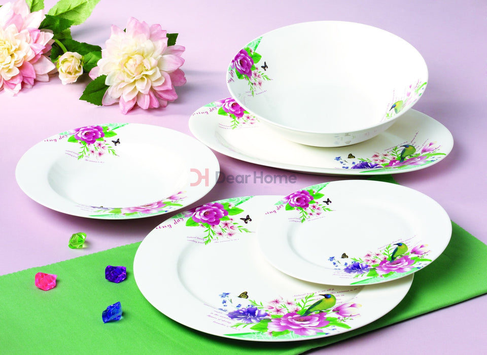 New Bone Spring 20 Pcs Dinner Set Bird Tableware