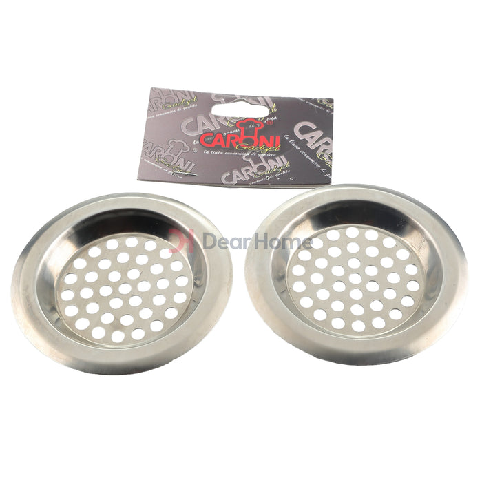 Stainless 2Pcs Sink Strainer 7.5Cm Kitchenware