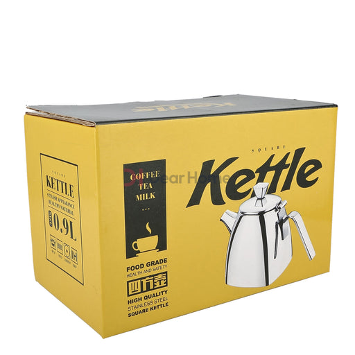 Stainless Square Tea Kettle 0.9L Kitchenware