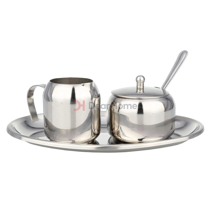 Stainless Creamer And Sugar Pot Set Kitchenware