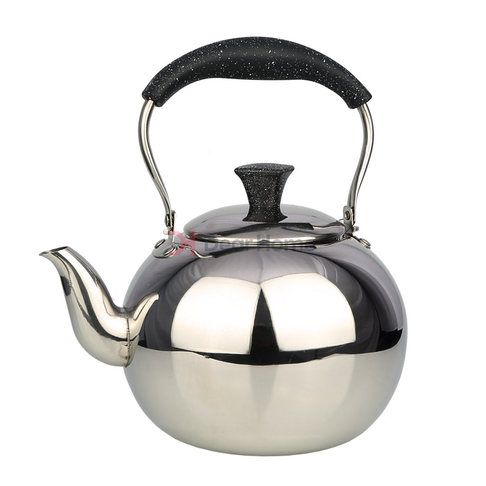 Stainless Tea Kettle Granite Handle 1.0L Black Kitchenware