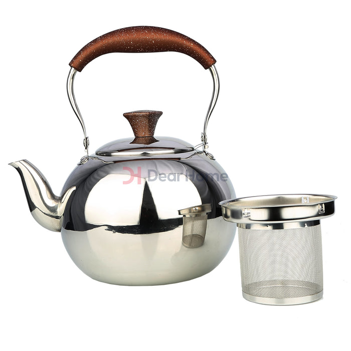 Stainless Tea Kettle Granite Handle 1.5L Kitchenware